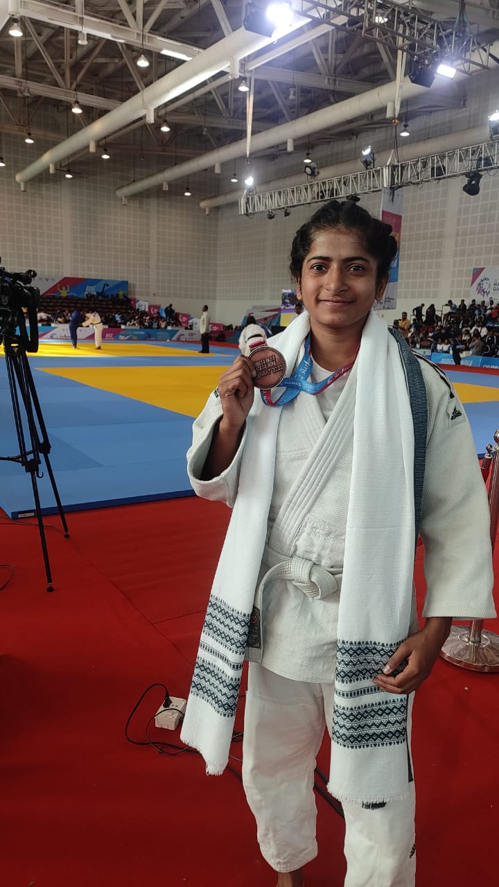Snehal Khavare wins Bronze medal at 36th Natonal Games